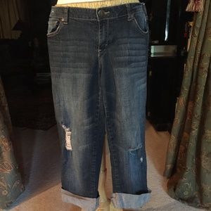 Decree Skinny Ripped Jeans/Capris size 11